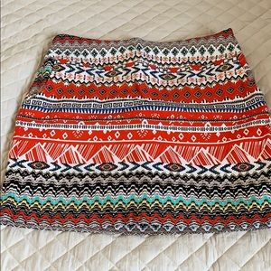 Multicolored skort
